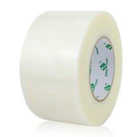 BOMEI PACK Cinta Ducto Transparente 3 Pulgadas x 50m, 8 Mil Grueso, Cinta aislante ducto, cinta multiusos de fácil rasgado, fuerte, sin residuos, cinta de tela impermeable para reparaciones