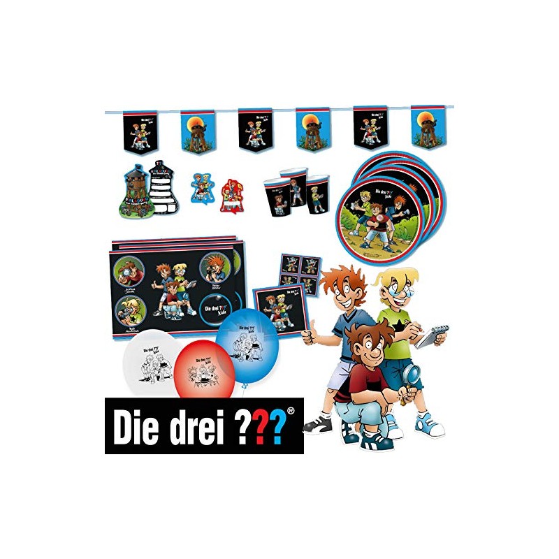 DH-Konzept Die Drei ??? Cupcake Banderoles Pack of 12