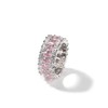 Pink + Silver Anniversary Ring - Size: 5