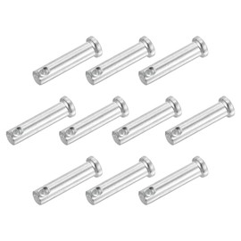 sourcing map 20Pcs 1/4"x1" Single Hole Clevis Pins, Carbon Steel Flat Head Single Hole Clevis Pins for Mechanics Repair, Furniture Installation, Industrial Equipment, DIY (Blue White)