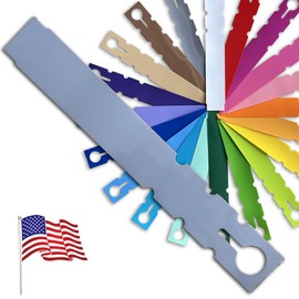 TAGKRAFTERS 7" x 1" Grey - 250 Pcs - Plastic Plant Tags and Labels - Wrap Around Thermal Plastic - Nursery Garden Tree Labels | Made in The USA |