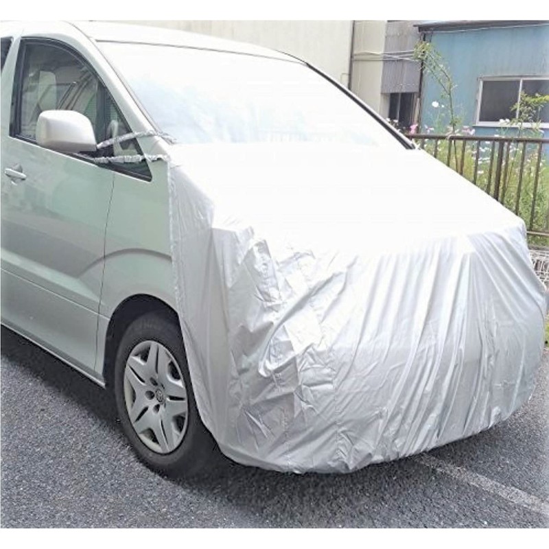 AUTOMAN ACV-02 Hood Cover, Universal Type, Silver Car Cover, Front