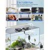 Wathai 2 x 50 mm USB Mini Fan with 3