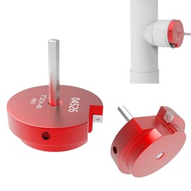 Mskilrh PVC Fitting Saver PVC Pipe Reamer 3 Inch Head, Fits Standard 1/2" Drills, PVC Socket Saver Plumbing Tools for Water Lines SCH40 PVC CPVC ABS Pipe