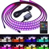 Car Underglow Light Kit Sound Control LED Ambient Light with