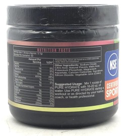Blacklabel Supplements Pure Hydrate Electolyte Fuel Strawberry Kiwi 30 Servings