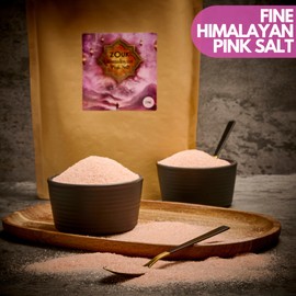 Zouk Fine Himalayan Pink Salt | Mineral-Rich & Pure | Perfect for Cooking & Seasoning | Vegan Friendly (1kg)