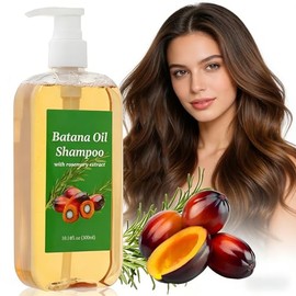Champú de Aceite de Batana 300ml,Batana Oil Shampoo,Batana Oil Shampoo Contra Caida,Contiene Extracto de Planta de Romero,Repara El Cabello DañAdo, Ap