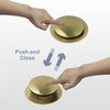 Gold Brushed Tub Drain Stopper,Universal Pop Up Bath Drain Plug