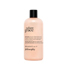 philosophy philosophy radiant grace hydrating bath & shower gel- cleanses, soothes & comforts dry skin - with notes of jasmine, black cherry & sandalwood - 16 fl oz