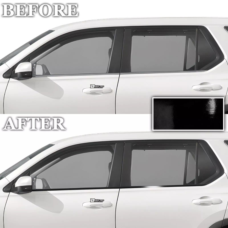 Clearsurface Fits Honda Pilot 2023 Side Window Chrome Delete Decal