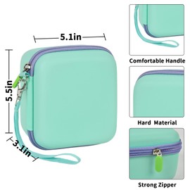 PAIYULE - Funda compatible con cámara instantánea para cámaras de video digitales, soporte de almacenamiento, cámara y papel de impresión (solo caja) (verde)