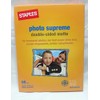 Staples Photo Supreme Double-sided Matte Photo Paper for ALL Inkjet