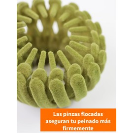 Triko Set de 7 Pinzas para Cabello de Nido de Pájaro, Pinza Mágica para el Cabello, Horquilla con Placa de Nido, Accesorios para Cabello, Coleteros para Cola de Caballo, Donas para Cabello