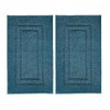 TEXTILESY 2 Piece 100% Cotton Bath Mats Luxury Terry Towelling