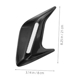 Outanaya 1Pair Automotive Air Flow Stickers Durable Hood Vent Covers for Car Modification Black Side Intake Decals for Enhanced Fit for Cars