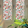 Stained Glass Window Cling,Rainbow Tinted Window Film Sun Blocking,Birds Window