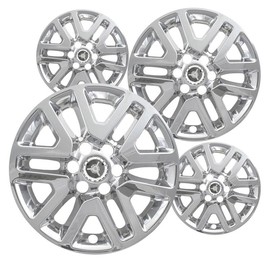 Fuel Rider Set of Four (4) 16 inches Chrome ABS Wheel Skins Impostors Wheel Covers Compatible with 2014-2021 Nissan Frontier Wheels- Auto Tire Replacement Cap Cover
