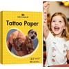 MECOLOUR Papel de tatuaje temporal imprimible de 8.5 pulgadas, 11