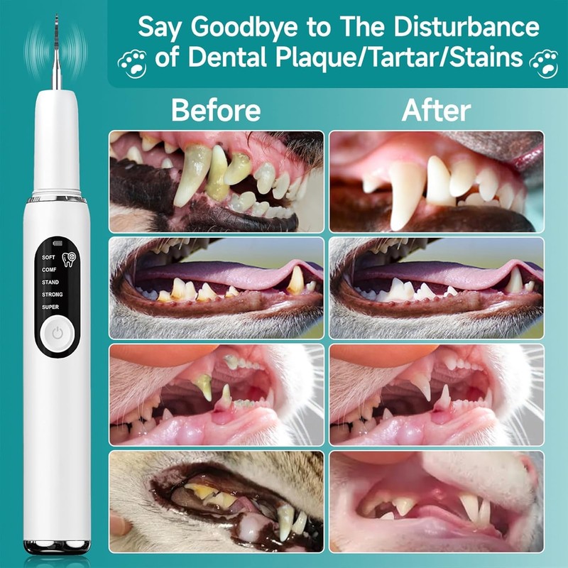 Ultrasonic Dog Teeth Cleaner, Dog Teeth Cleaning, Plaque Remover