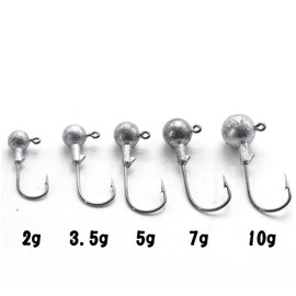 HOUSON 45 pieces fishing hook set, sharp fishing hooks, jig fishing hooks for rubber fish, sharp fishing hooks for sea fish (2#/3.5#/5#/7#/10#)