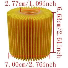 Genuine Oil Filter,Wrench,Oil Drain Plug Compatible With Lexus,Toyota,Camry,RAV4,Highlander,Sienna,Tundra And More With 04152-YZZA1 Oil Filter-Fits 64mm Cartridge Style Oil Filter Housing
