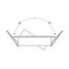 ledscom.de Fabi Ceiling Mounting Frame Round Pivoting Gold Shiny Pack
