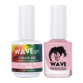 WAVEGEL Soak-Off Gel & Nail Lacquer Matching Duo Set - Simplicity Collection - #W04 Dash Of Sass I 0.5 Oz