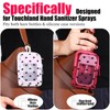 2-Pack Case Compatible with Touchland Hand Sanitizer Spray, Mesh Zipper