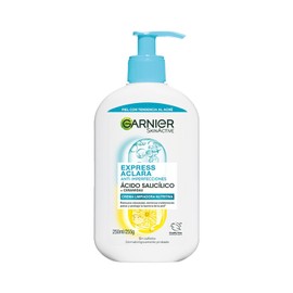 Garnier Skin Active Express Aclara Anti Imperfecciones Gel Limpiador Facial, Crema Hidratante, Ideal para Piel Mixta a Grasa 250ml