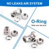 Shop Air Line Kit 3/4"×100'&200'&300' Compressed Air Line Kit, HDPE-Aluminum
