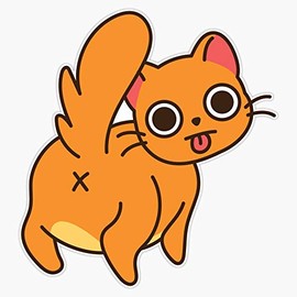 Sass Cat Waterproof Vinyl Window Bumper Sticker Decal 5"