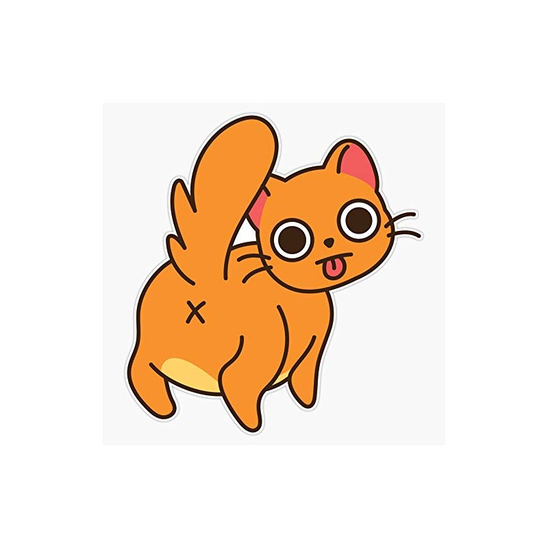 Sass Cat Waterproof Vinyl Window Bumper Sticker Decal 5"