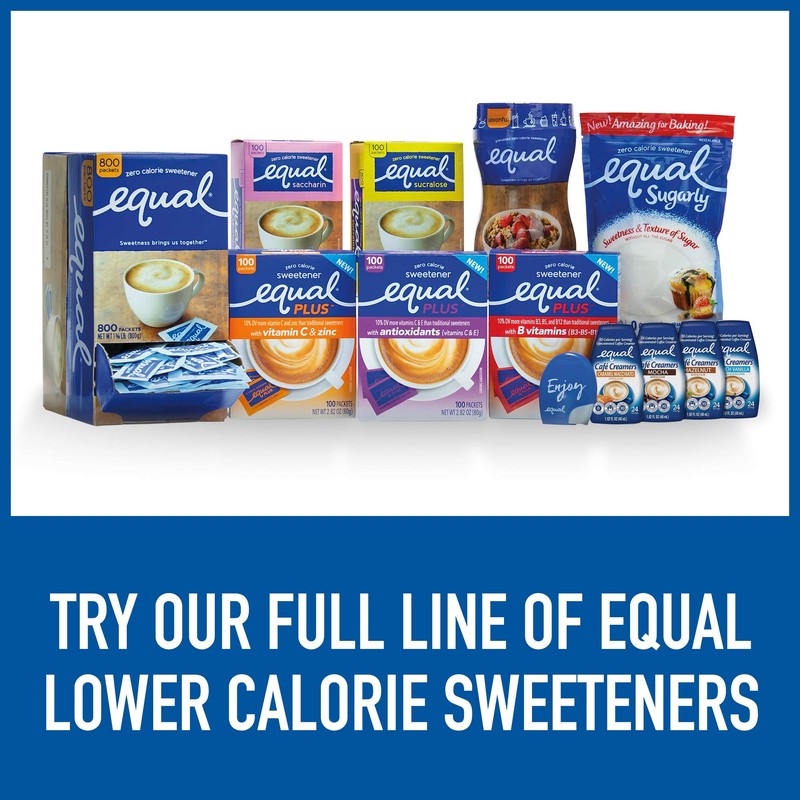 EQUAL 0 Calorie Sweetener, Aspartame and Acesulfame-K Sweetener Packets, Zero