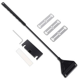 Eldraqth Fish Tank Scraper Cleaner for Glass Aquariums Algae Scraper Fish Tank Cleaner with 10 Stainless Steel Blades Aquarium Glass Cleaning Tools for Fishes Reef Plant Glasses Tanks