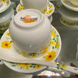 Adey Abeba Coffee Set No Handel Muluya 42 PIECE Pot Tea Cup Lid Traditional Ceramic