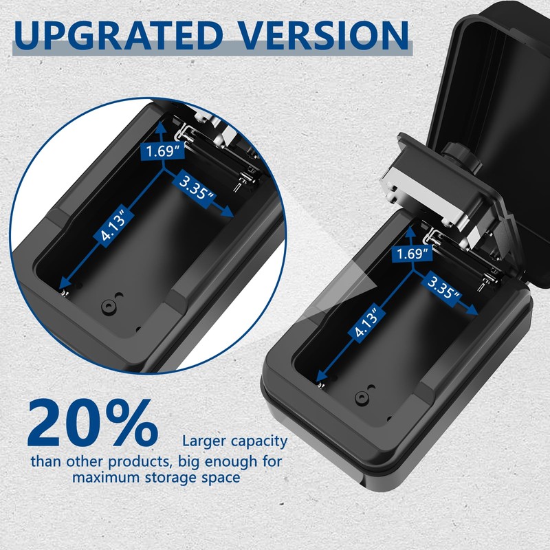 Piclafe SL-591 Car Window Lock Box for Turo, Car Key