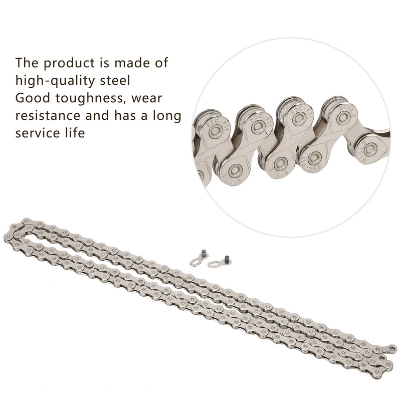 F11 11‑Speed Bicycle Chain 116 Links Cycling Adjustable Bike Steel