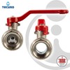 tecuro Ball Valve, Internal Thread on Both Sides Rp 1
