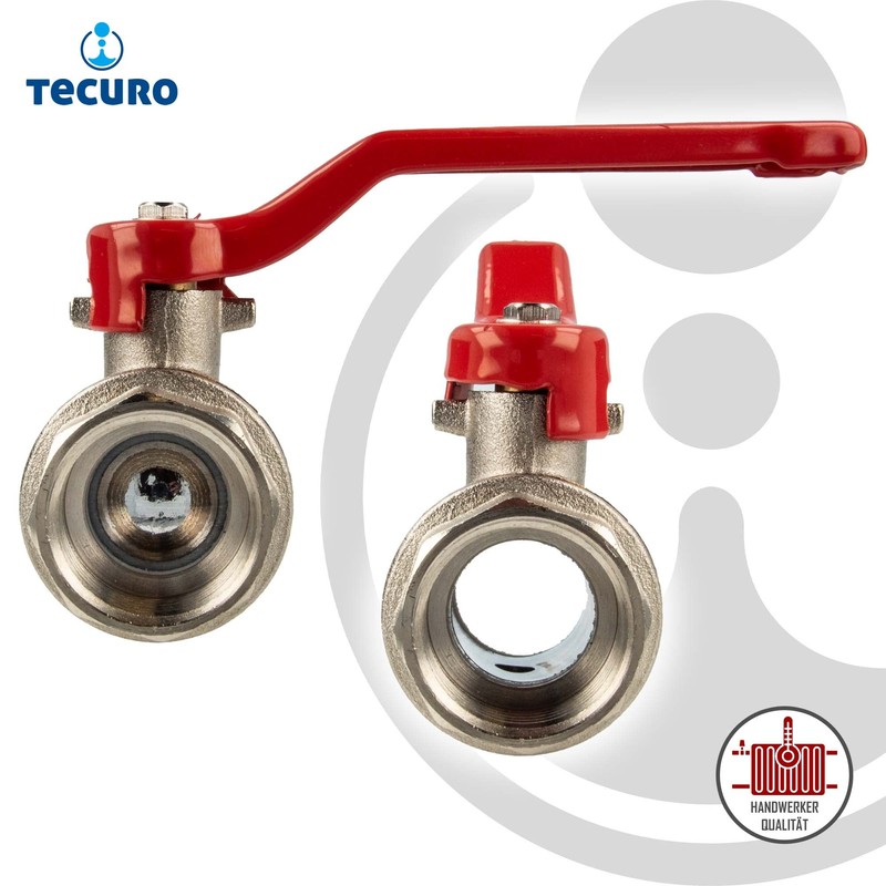 tecuro Ball Valve, Internal Thread on Both Sides Rp 1