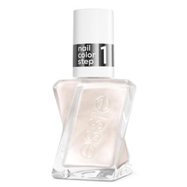 Gel by essie Gel-like Nail Polish, Up to 15 Days of Wear, No UV Light, Drip Drip Metallic Neutral White Nail Polish, 13.5ml