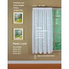 Today's Curtain Hopewell Premium Lace Panel 63", White, 58W x