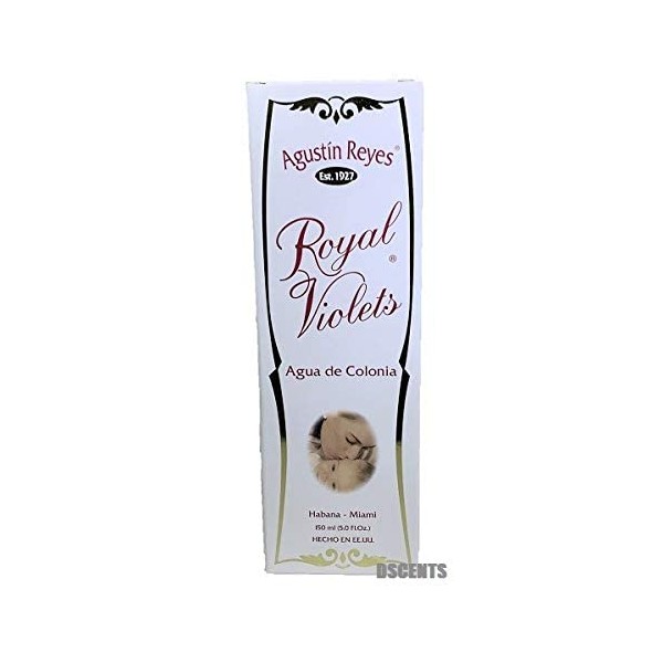 Royal Violets By Agustin Reyes 5 Oz Agua De Colonia Eau De Cologne Glass Bottle by Royal Violets