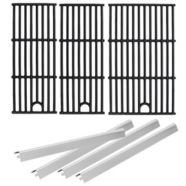 17 inch Grill Grate & Heat Plate for Charbroil Performance 4 Burner Grill 463354021 463365522 463352521 463366022 463351221 G426-0005-W1, Cooking Grate for Charbroil Grill Replacement Parts 4 Burner