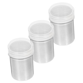 CHILDWEET Sugar Shaker 3 Pack Stainless Steel Powdered Sugar Dispenser Flour Sifter Lid Easy to Use Baking Tool