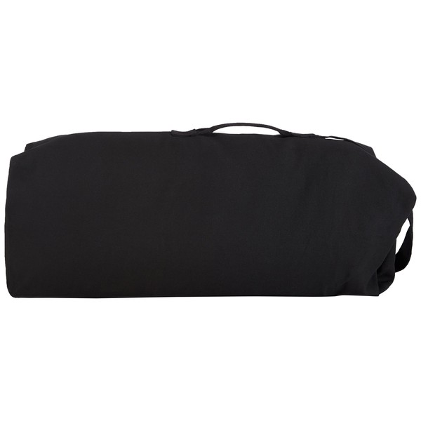 STANSPORT - Cotton Canvas Duffel Bag With Shoulder Strap For Travel & Storage Black, 36" X 10" X 10"