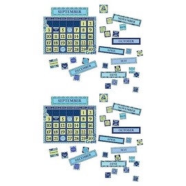 Eureka Blue Harmony Calendar Bulletin Board Set, 2 Sets (EU-847548-2)