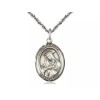 St Rose of Lima Medal 1" Sterling Medal on a