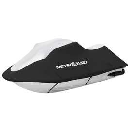 NEVERLAND Waterproof Jet Ski Cover - Compatible with Yamaha Seadoo, Jet Ski Covers 2 3 Seater UV Resistant Heavy Duty Cover with 2 Air Vents Suitable for 2 3 Seater Lengths 115'' to 120"