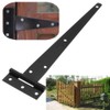 Pair of T-Strap Heavy Duty T-Hinges Securit Galvanised White Zinc